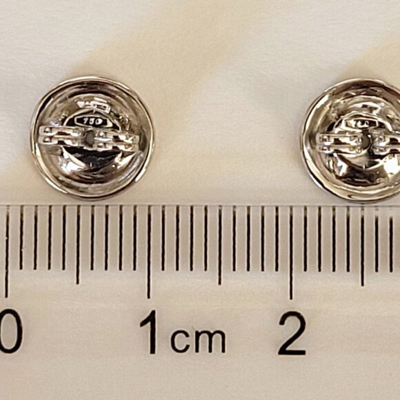 Roberto Coin 18K White Gold Sculpted Heart Diamond Drop Earrings - Picture 8 of 12